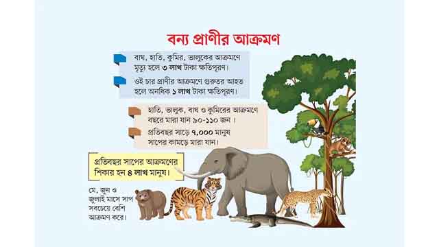 সাপের কামড়ে সাড়ে ৭ হাজার মৃত্যু, ক্ষতিপূরণের প্রস্তাব