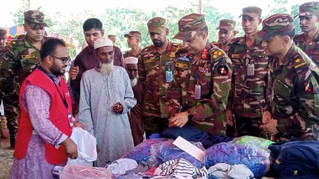 বন্যা দুর্গতদের জন্য খাগড়াছড়িতে ১ টাকায় বাজার