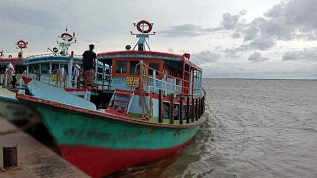 ৫ অঞ্চলের নদীবন্দরে এক নম্বর সংকেত