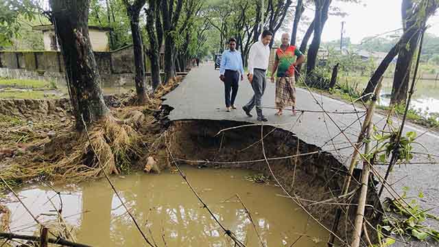 সিলেটে সর্বনাশা ঢলের পানি নেমে যাওয়ায় ভেসে উঠছে ক্ষতচিহ্ন