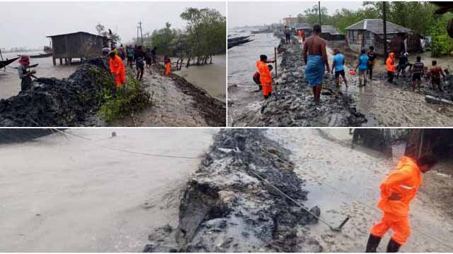 যেভাবে নিজেদের গ্রাম রক্ষা করেছে উপকূলের মানুষ